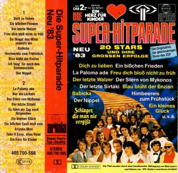 Die super hitparade cassette audio 1983