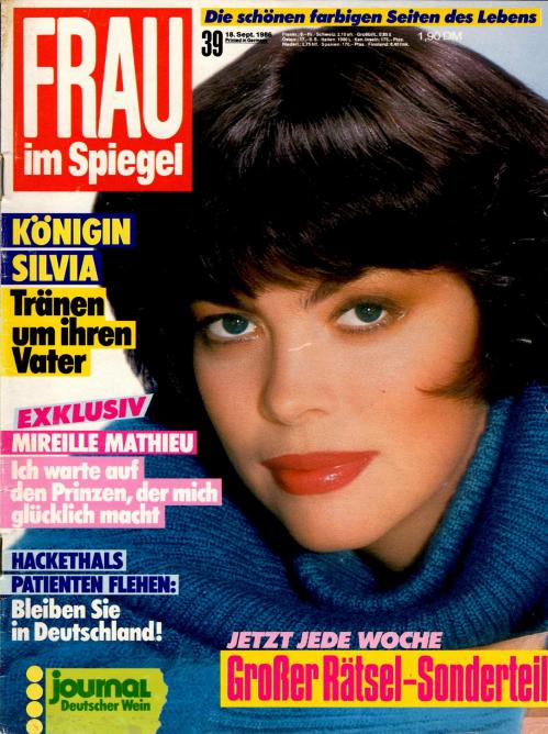 Frau im spiegel n 39 septembre 1986